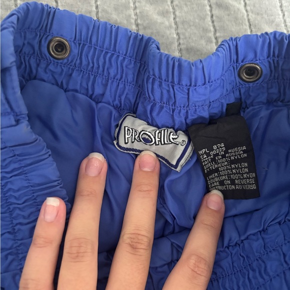 Vintage Profile Vibrant Blue/Purple Women’s Winter Pants - Picture 2 of 5